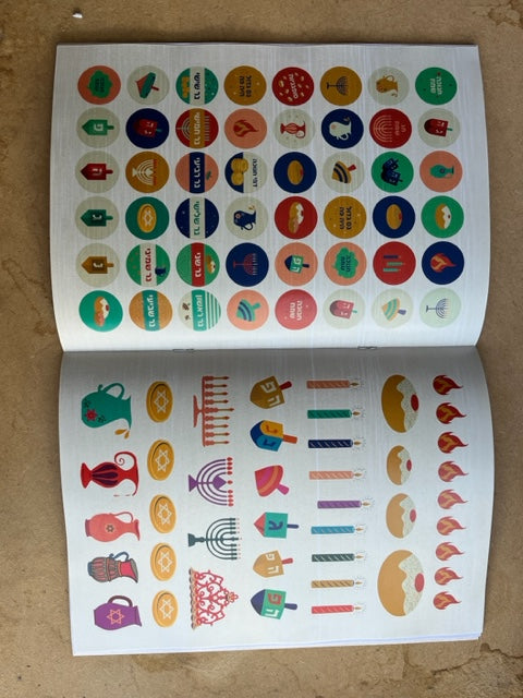 Chanoeka kleur/stickerboek